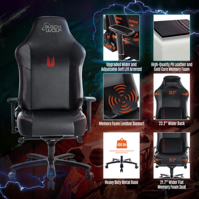 BLACKWOLF Reaper Series Ergonomic Gaming Chair