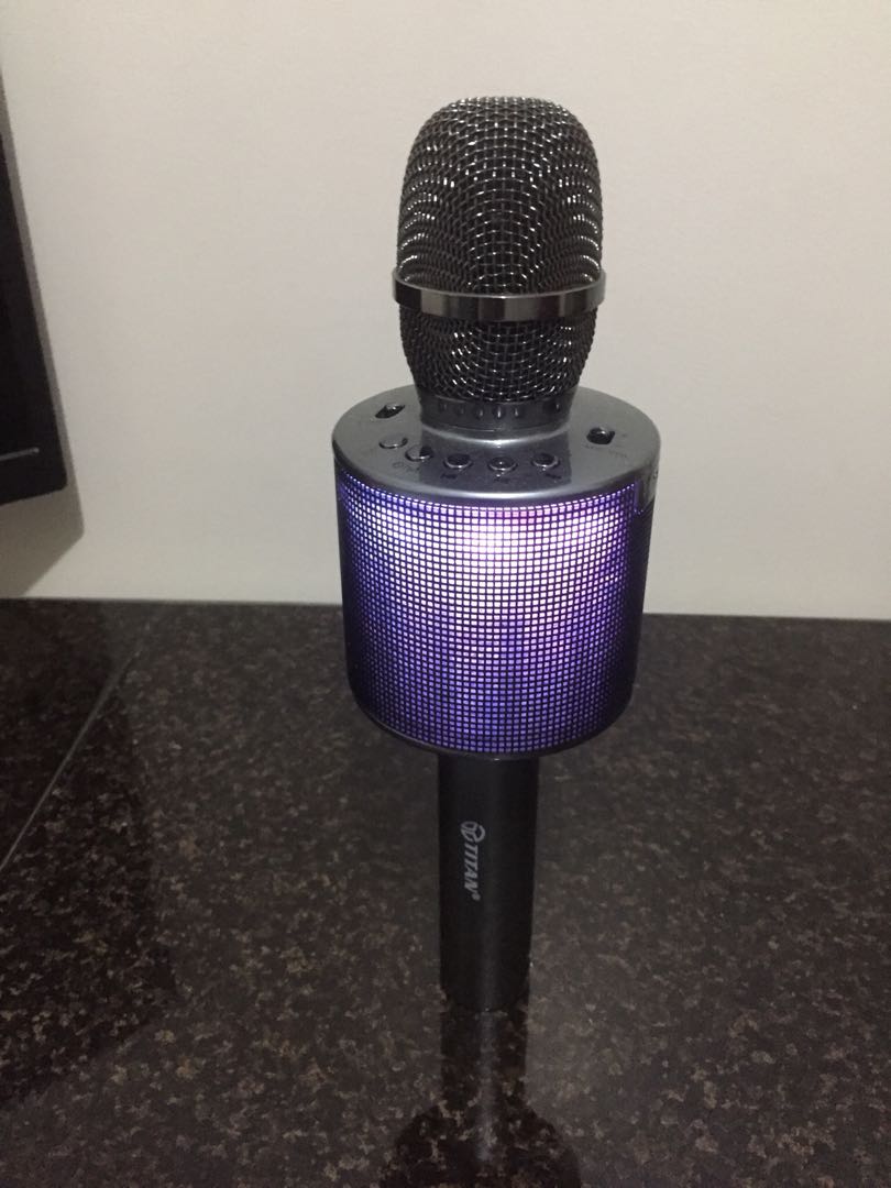 platinum karaoke bluetooth speaker & microphone