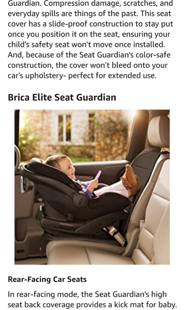 Brica Elite Seat Guardian Protector - Black