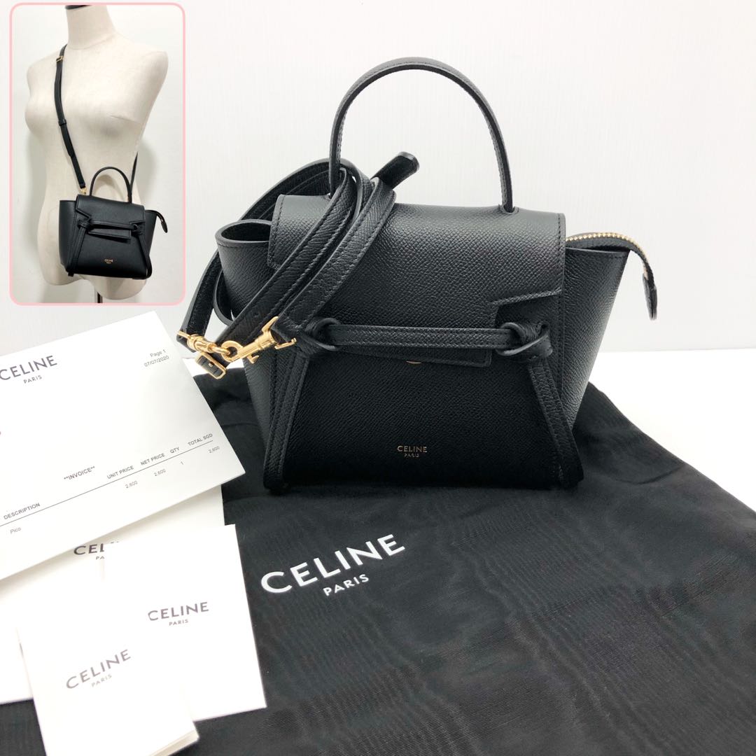 Celine Pico Belt Bag Black - THE PURSE AFFAIR