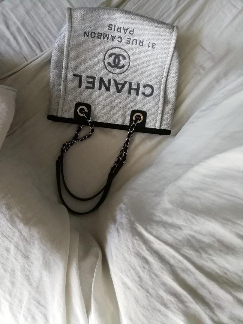 chanel deauville raffia tote