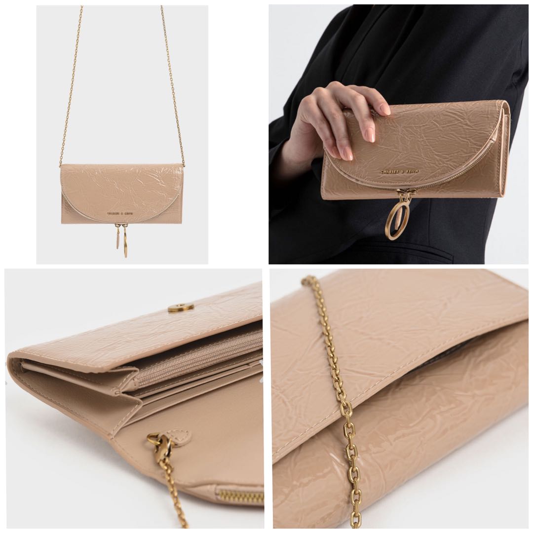 mini wrinkled effect short wallet
