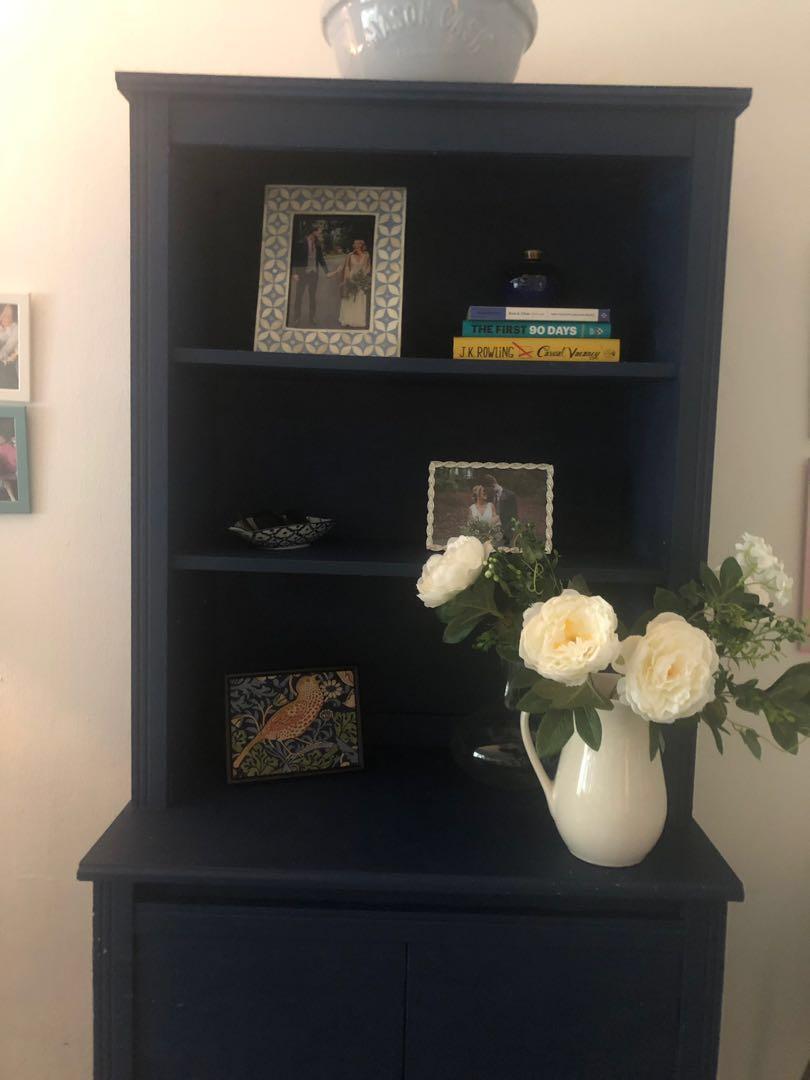 Cheap Chalk Painted Blue Dresser For Sale Furniture Shelves Drawers On Carousell