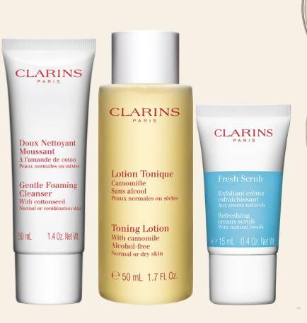 skincare face cleansing clarins