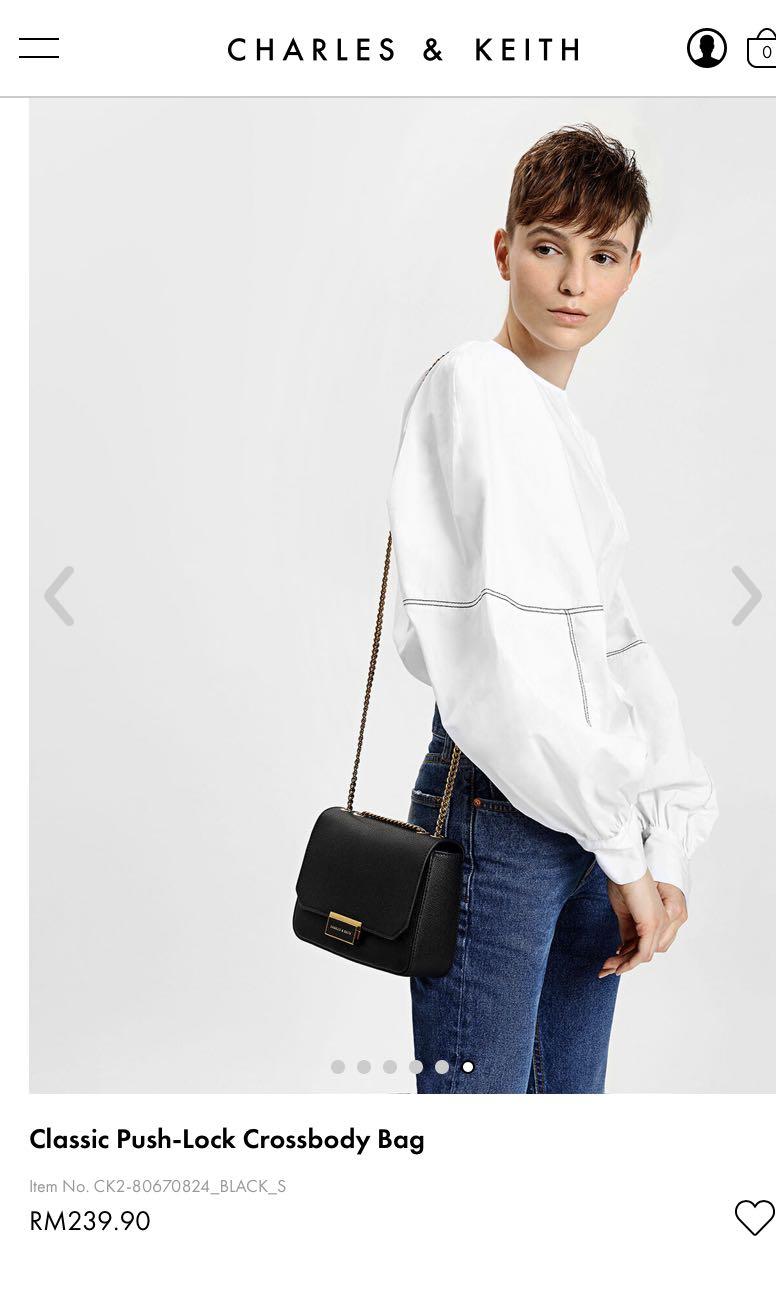 Classic push discount lock bag