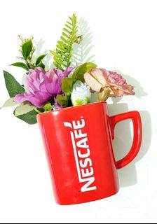 Classic red coffee cup mug