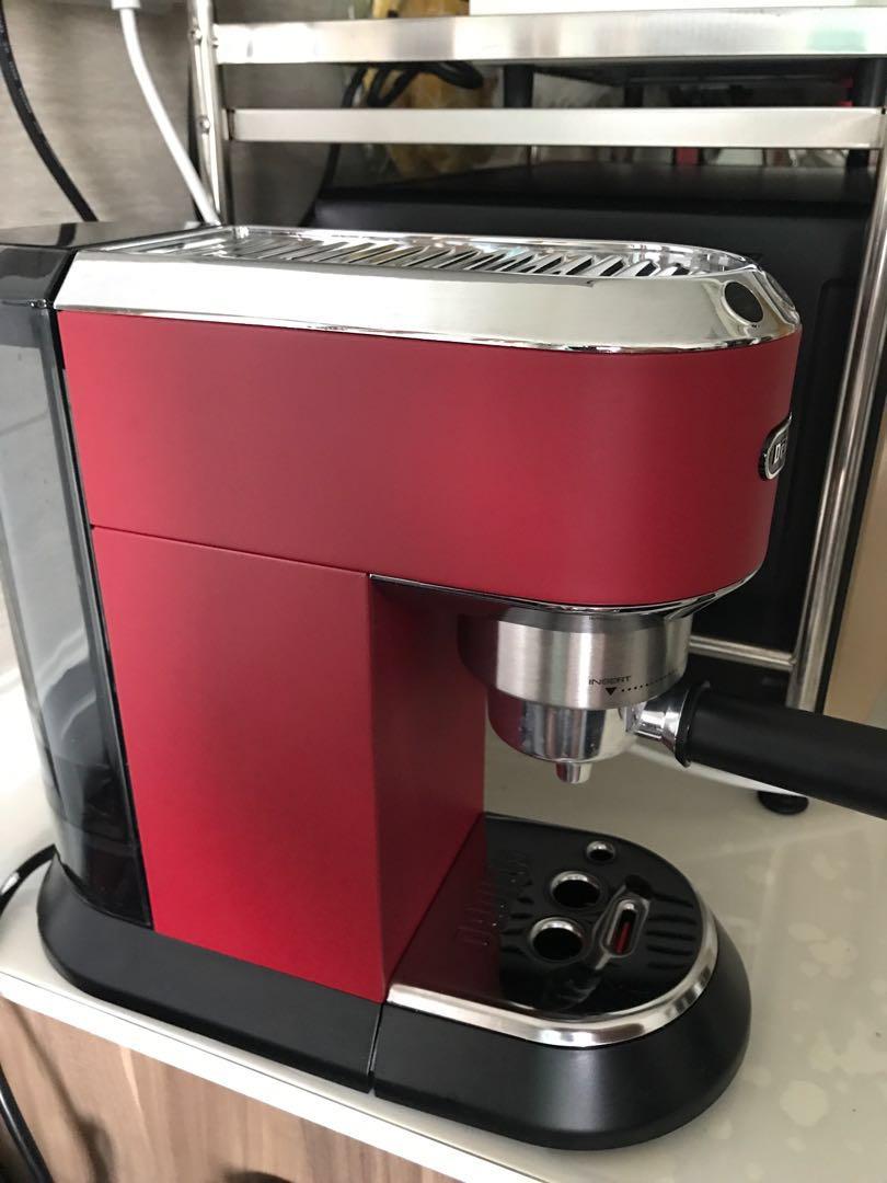 Delonghi Dedica Red Ec685 R Coffee Machine Tv Home Appliances Kitchen Appliances Coffee Machines Makers On Carousell