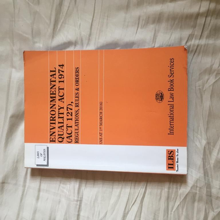 Environmental Quality Act 1974 (Act 127), Books & Stationery 