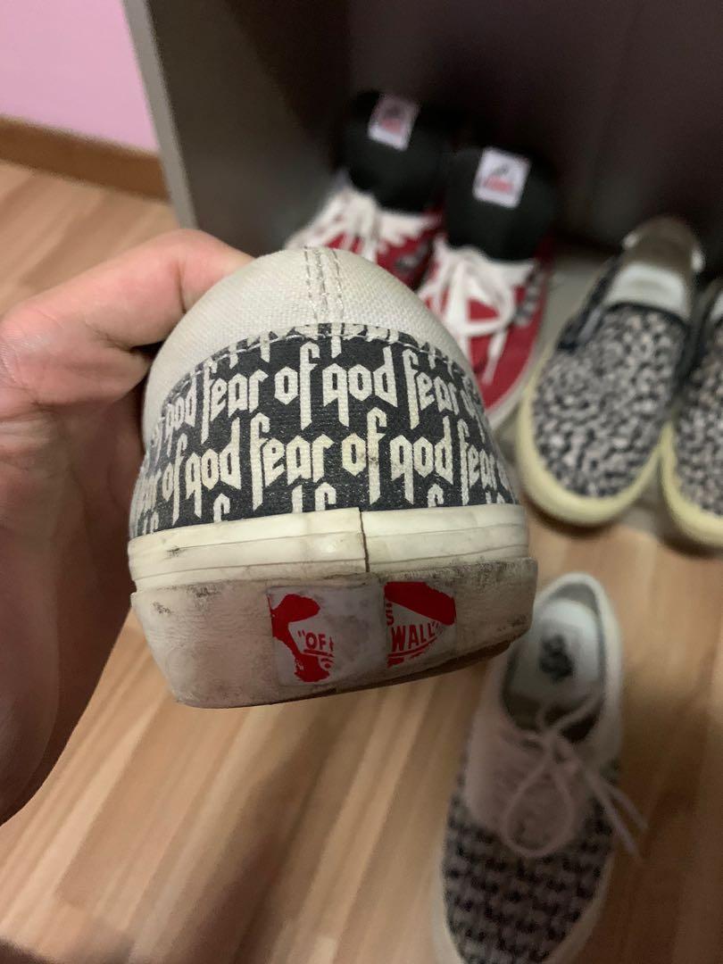 Fear of god Vans V2 marshmallow