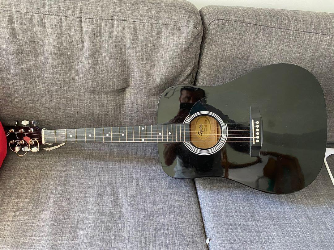 Squire Acoustic Electric Guitar
 - Fender Squier Acoustic Guitar Bag Music Media Music Instruments On Carousell