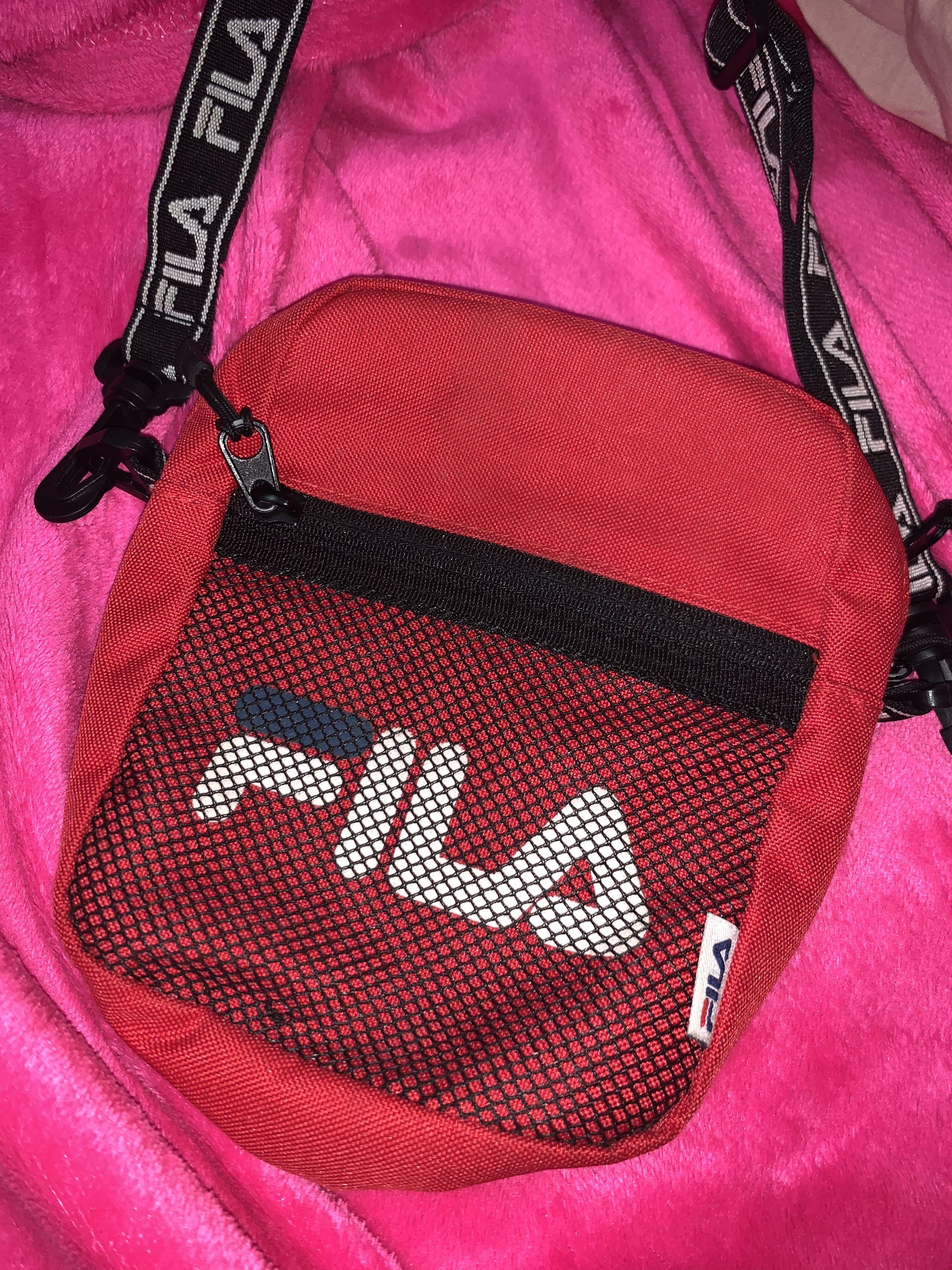 fila crossbody bag pink