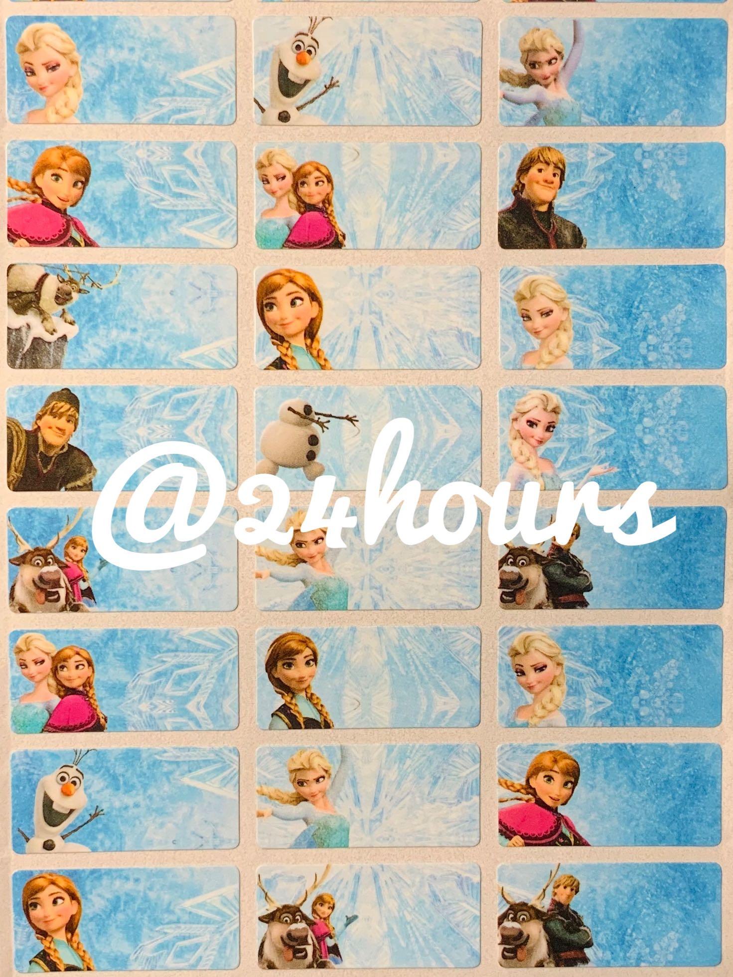 Frozen Name Stickers Hobbies Toys Stationery Craft Stationery School Supplies On Carousell