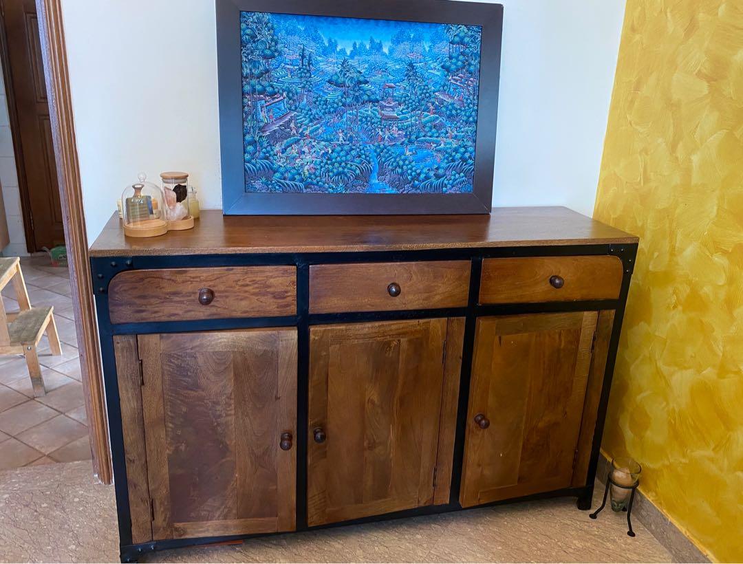 Full Hardwood Sideboard Buffet Cabinet Furniture Shelves Drawers On Carousell