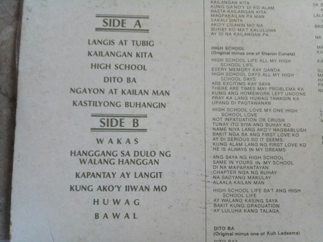George Canseco LP Vinyl Plaka OPM (Category: Vinyls) located in Manila. Submitted by kinganalog (Listing ID 1030906825, Image 3). Description: George Canseco Minus One LP Vinyl Sing George's Classics with full orchestra, songs from Sharon Cuneta, Kuh Ledesma, Basil Valdez, Pilita Corales, Imelda Papin and Didith Reyes. Cover G+ tear on lower end part with lyrics on back, media VG+ to EX. 1981 Blackgold Records. Shipping nationwide, payment via Pa