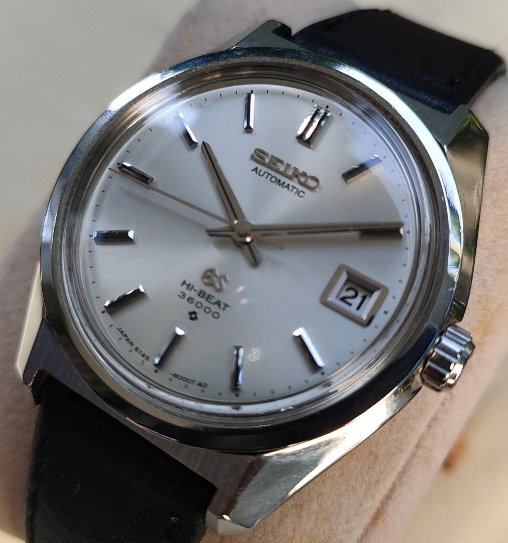 Grand Seiko 6145-8000 hi-beat 36000 bph [Just Serviced], Women's Fashion,  Watches & Accessories, Watches on Carousell