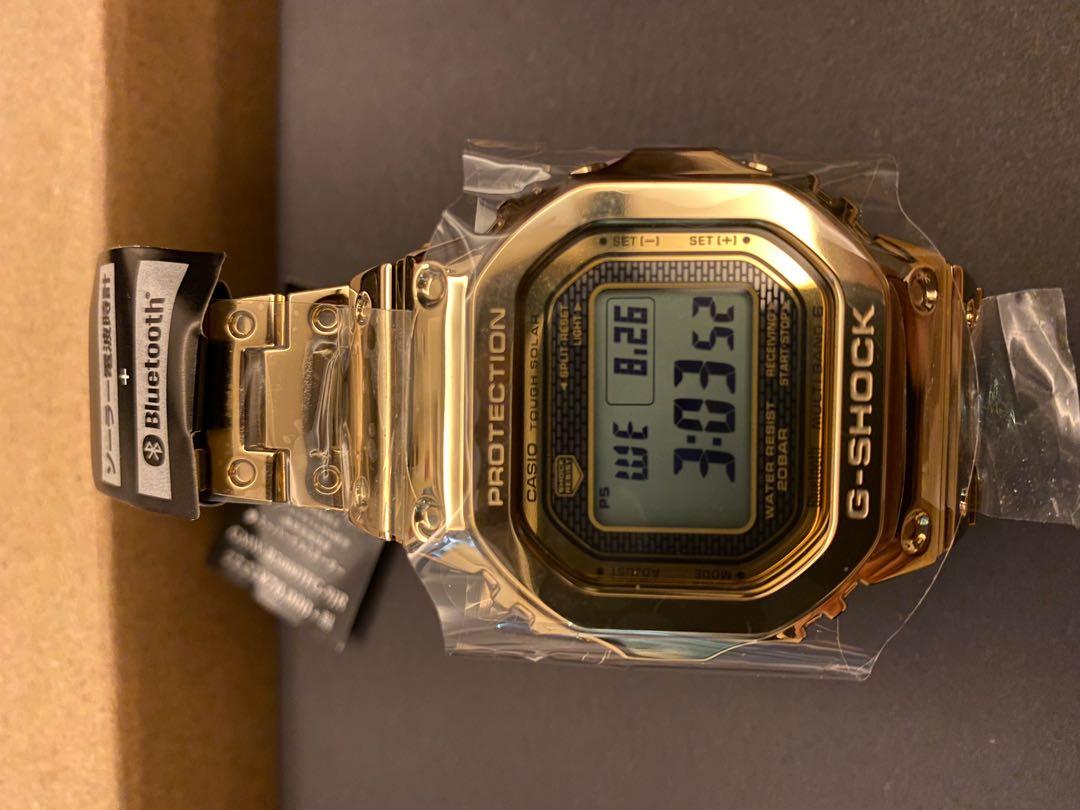 全新日本版G-shock 35th anniversary GMW-B5000TFG-9, 名牌, 手錶 