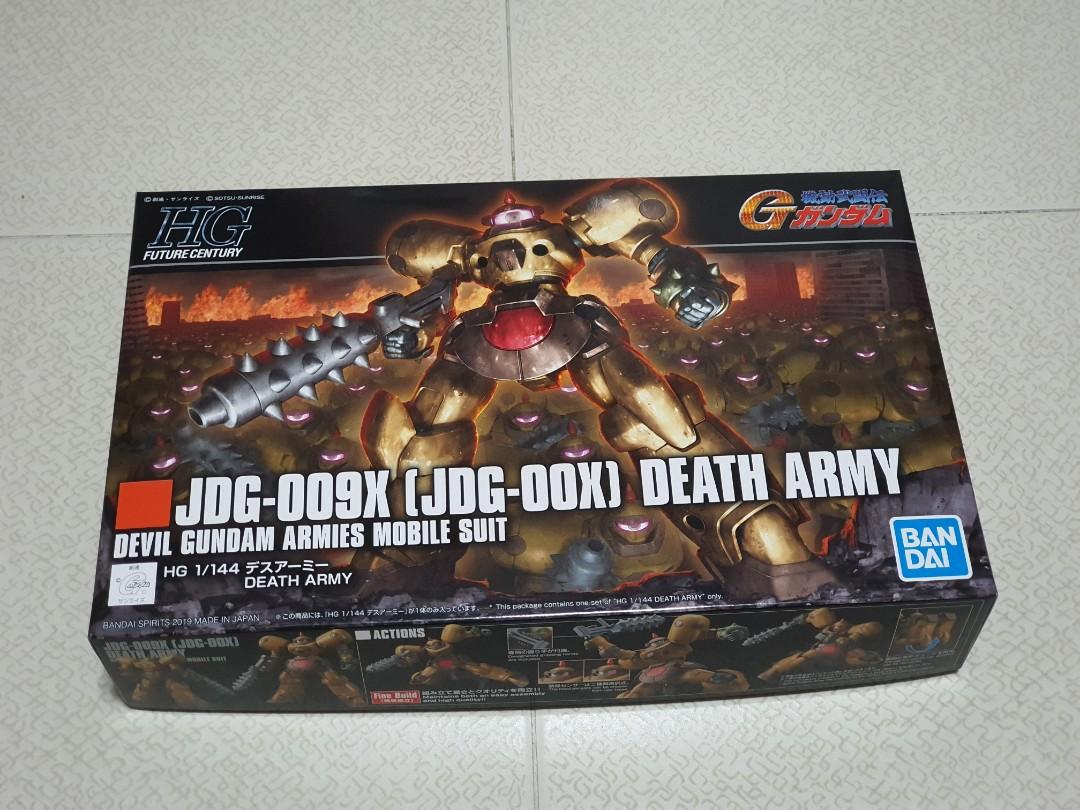 HG 1/144 Death Army (G Gundam) (Category: Gundam Model Kits) located in Singapore. Submitted by astray_ntd (Listing ID 1030973593, Image 1). Description: Death Army Condition: MISB (runners sealed) Box condition: 9/10 Grade: High Grade PM me if interested! Thanks! 😄 Tags: premium bandai, p-bandai, pbandai, gunpla, gundam plastic model kit, figures, mecha, robots, mobile suit gundam, zeta, double zz, char's counter attack, 0080, 0083, f91, victor