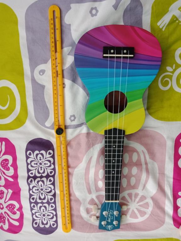 Honsing Kids Ukulele Soprano Ukulele Beginner Hawaii kids Guitar Uke Basswood 21 inches with Gig Bag Rainbow Color matte finish