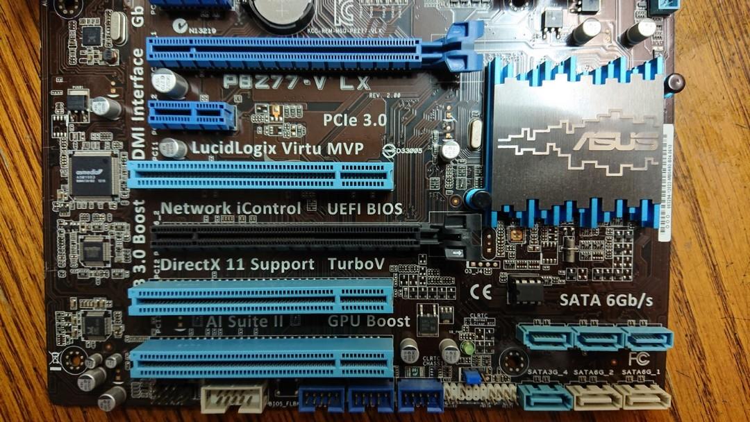 i7-3770連底板ASUS P8Z77-V LX, Kingston DDR3 16 GB RAM, 電腦＆科技