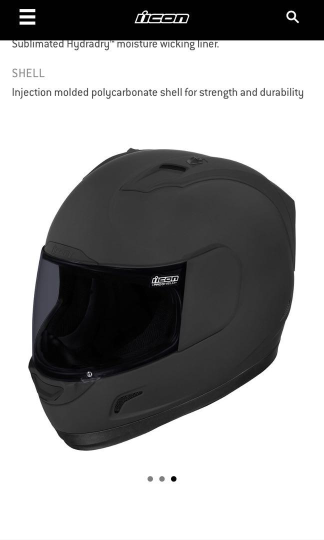 Icon alliance dark black out helmet full face Motorbikes