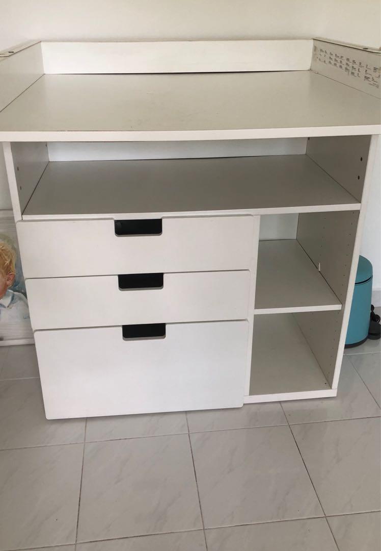 Ikea Stuva changing table and drawers, Furniture & Home Living, Furniture, Tables & Sets on