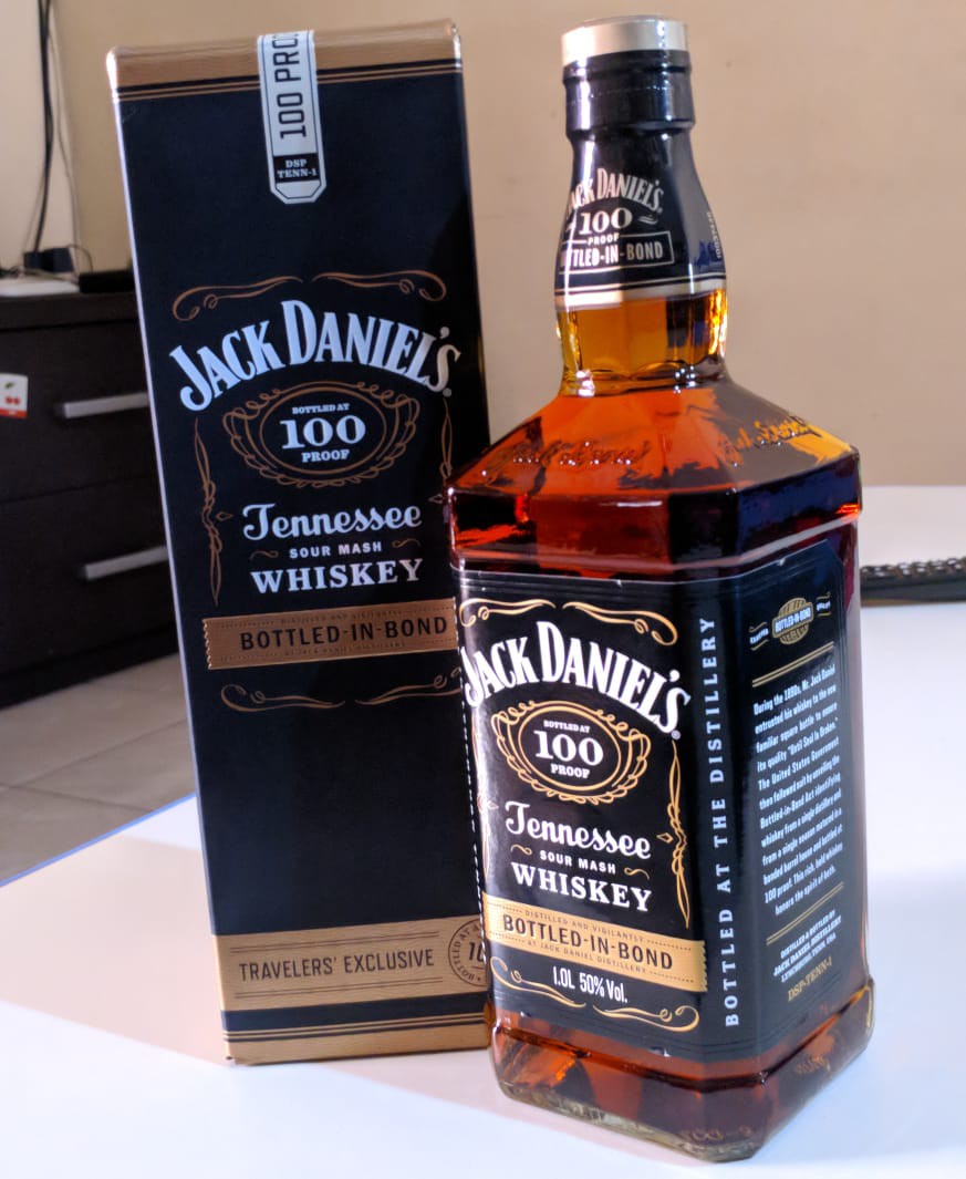 Jack Daniels 100% proof, 1 liter, alcohol 50%, Makanan ...