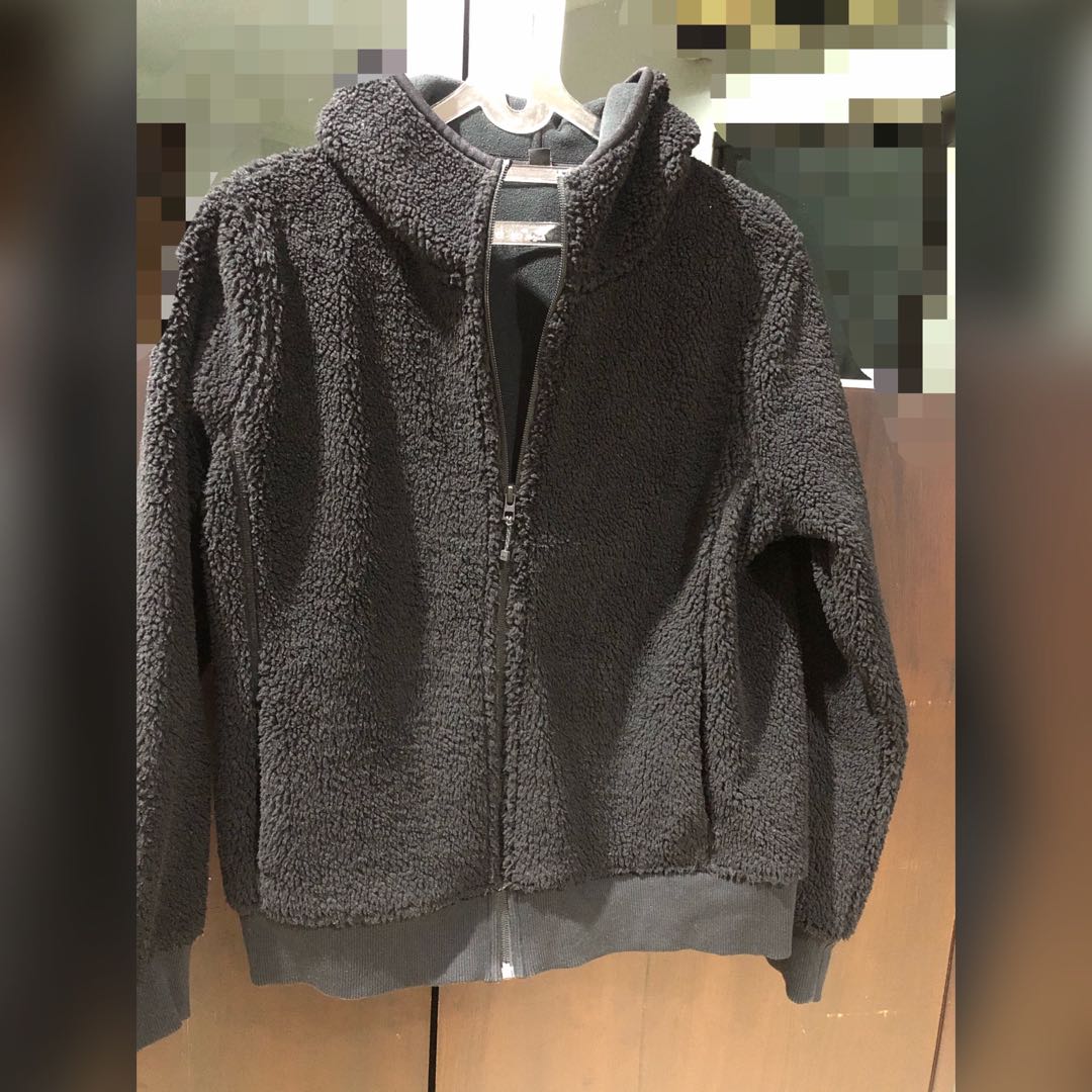 Jaket bulu tebal hangat blocktech anti angin dan anti dingin