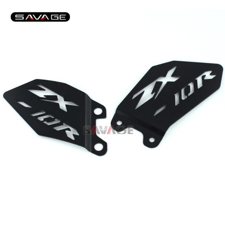 Zx10r Levers Black Rear Passenger Foot Pegs Bracket For Kawasaki
