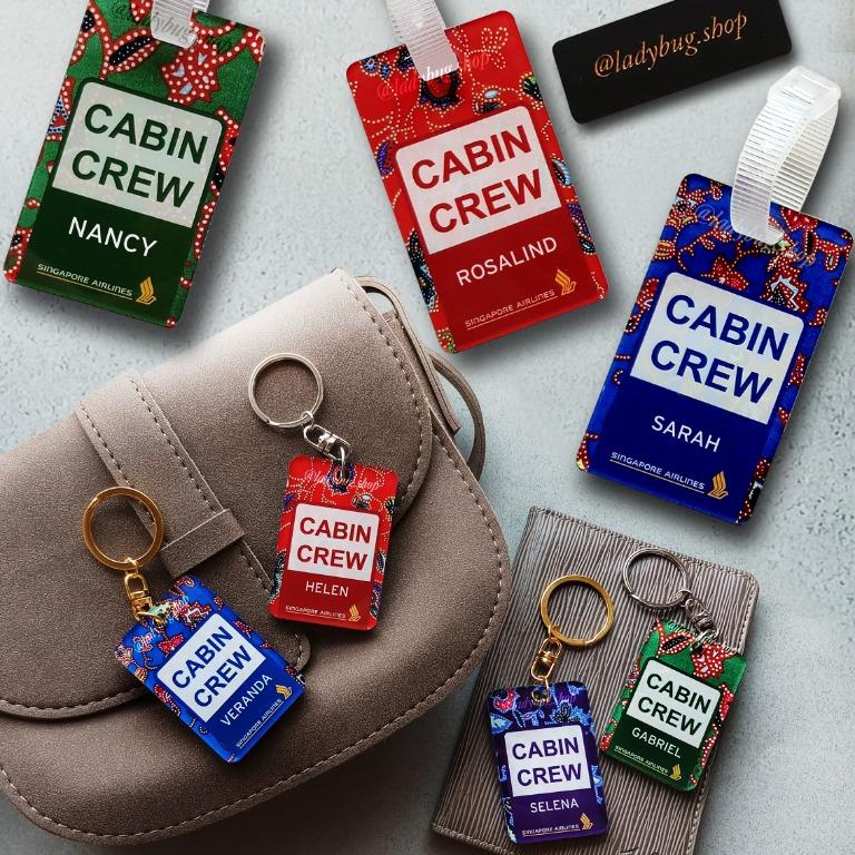 Cabin crew bag tags top