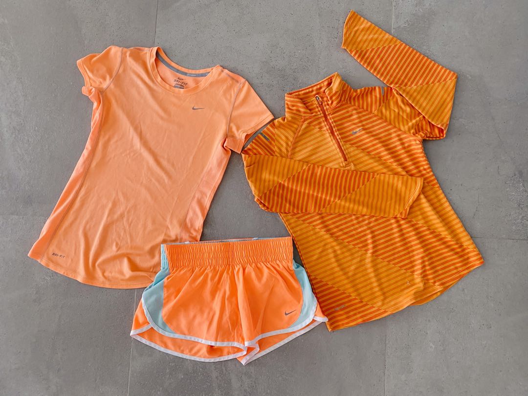 orange nike set