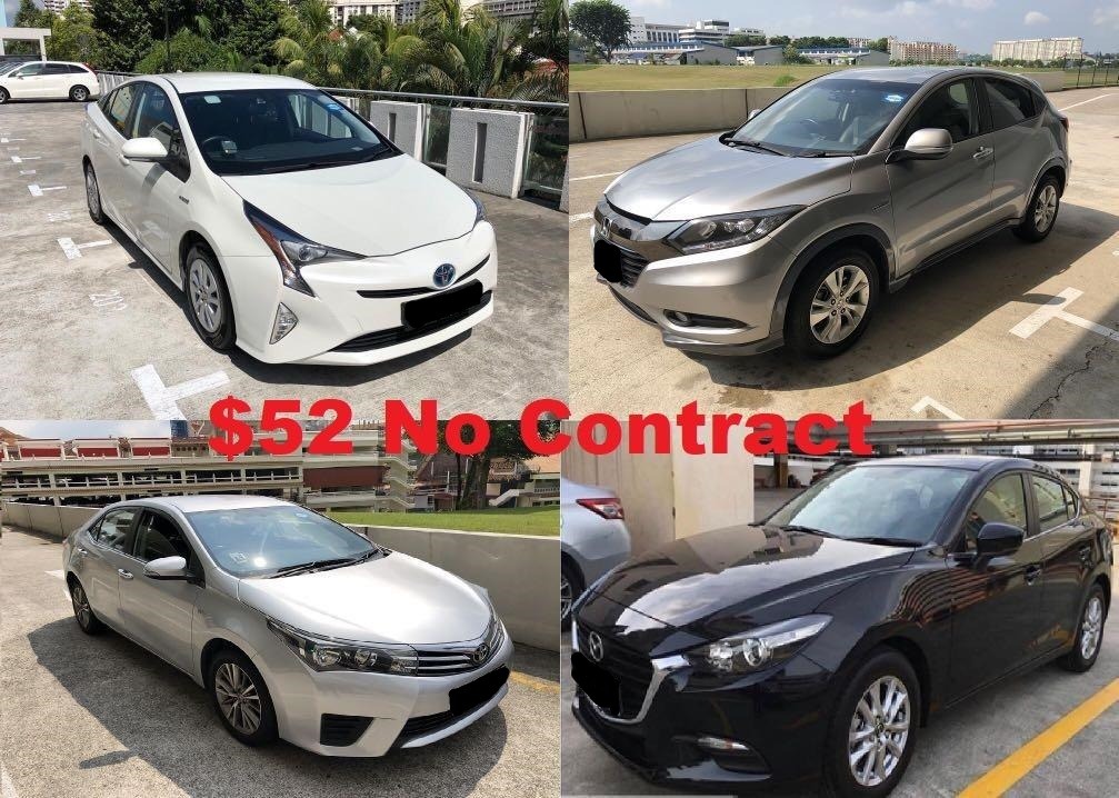 No Contract Toyota Vios Prius Cars Car Rental On Carousell