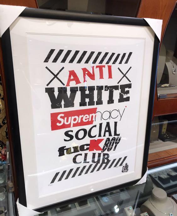 OG Slick / 限量100版anti off-white supreme 版畫art print not Kaws