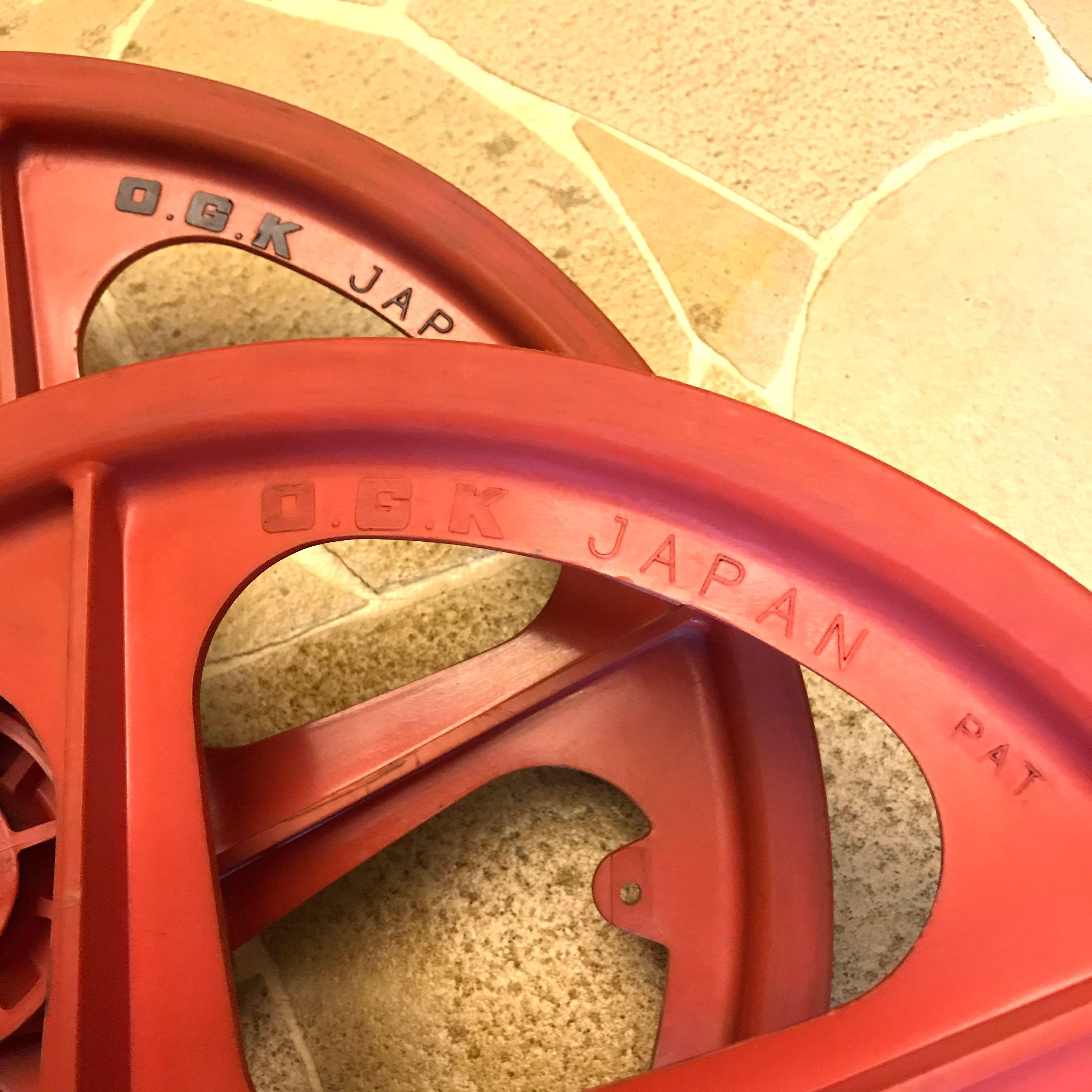 OGK mag wheels Red old school bmx Sports Equipment Bicycles