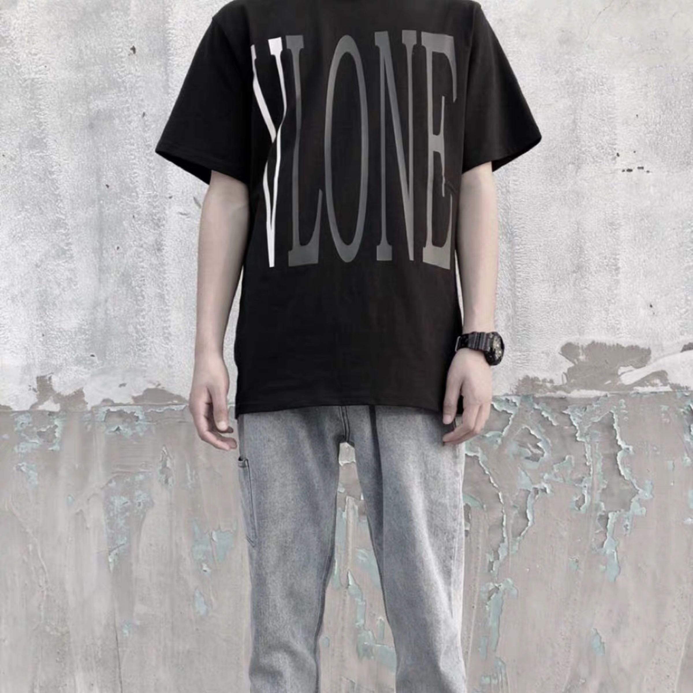 ORIGINAL Vlone 3m reflective tee Men s Fashion Tops Sets