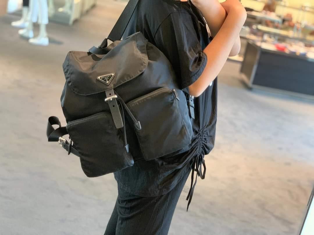 歐洲代購Prada Backpack 黑色背包, 名牌 