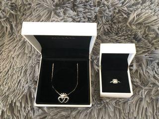 PANDORA RING AND NECKLACE BUNDLE PANDORA RING AND NECKLACE BUNDLE