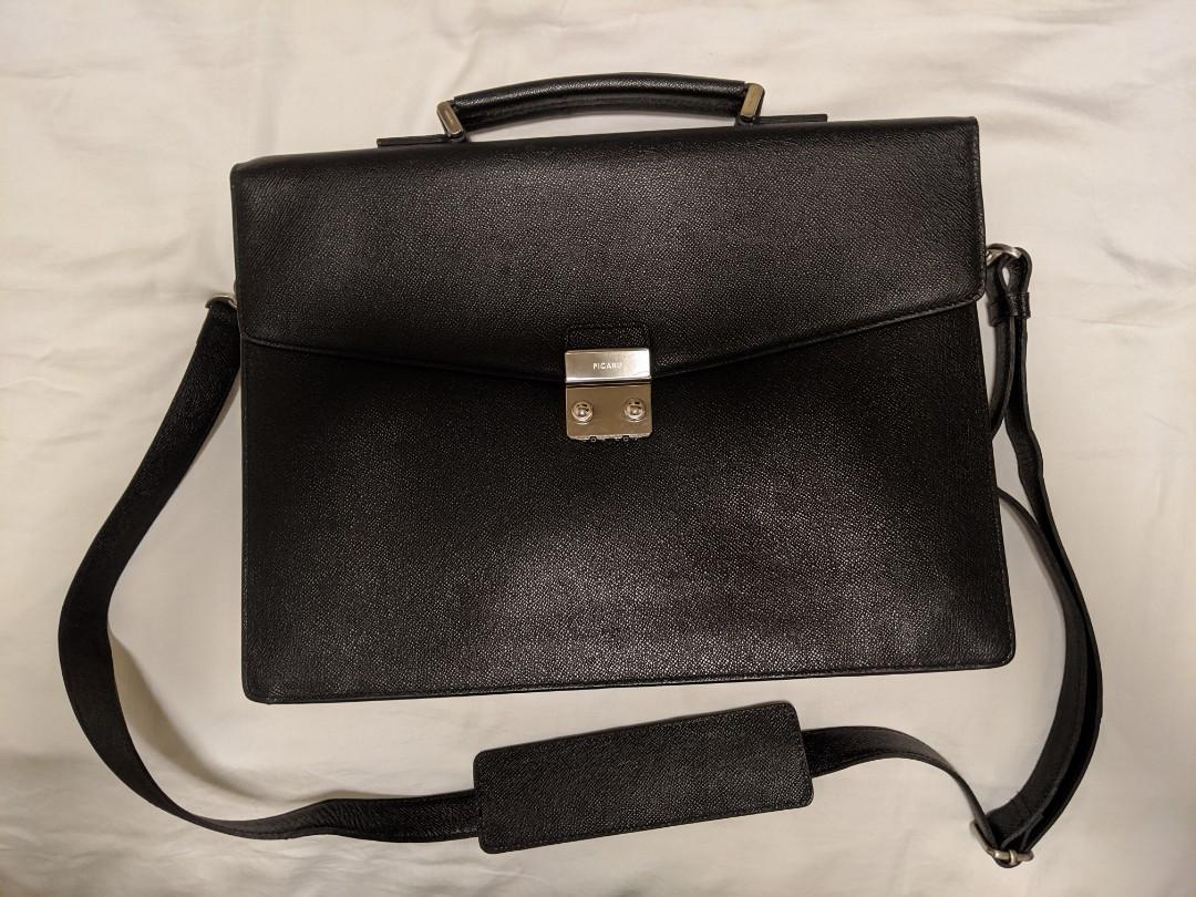 picard leather briefcase