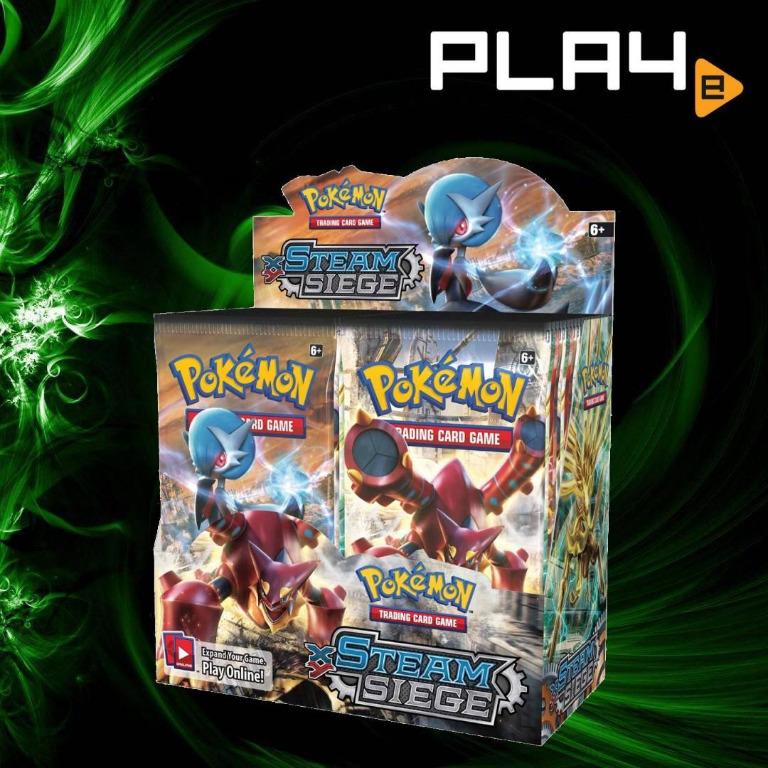 pokemon xy steam siege booster pack Pokemon TCG: XY Steam Siege Sleeved Booster Case Sleeved Booster Case, –  Fandom Trade main image 1