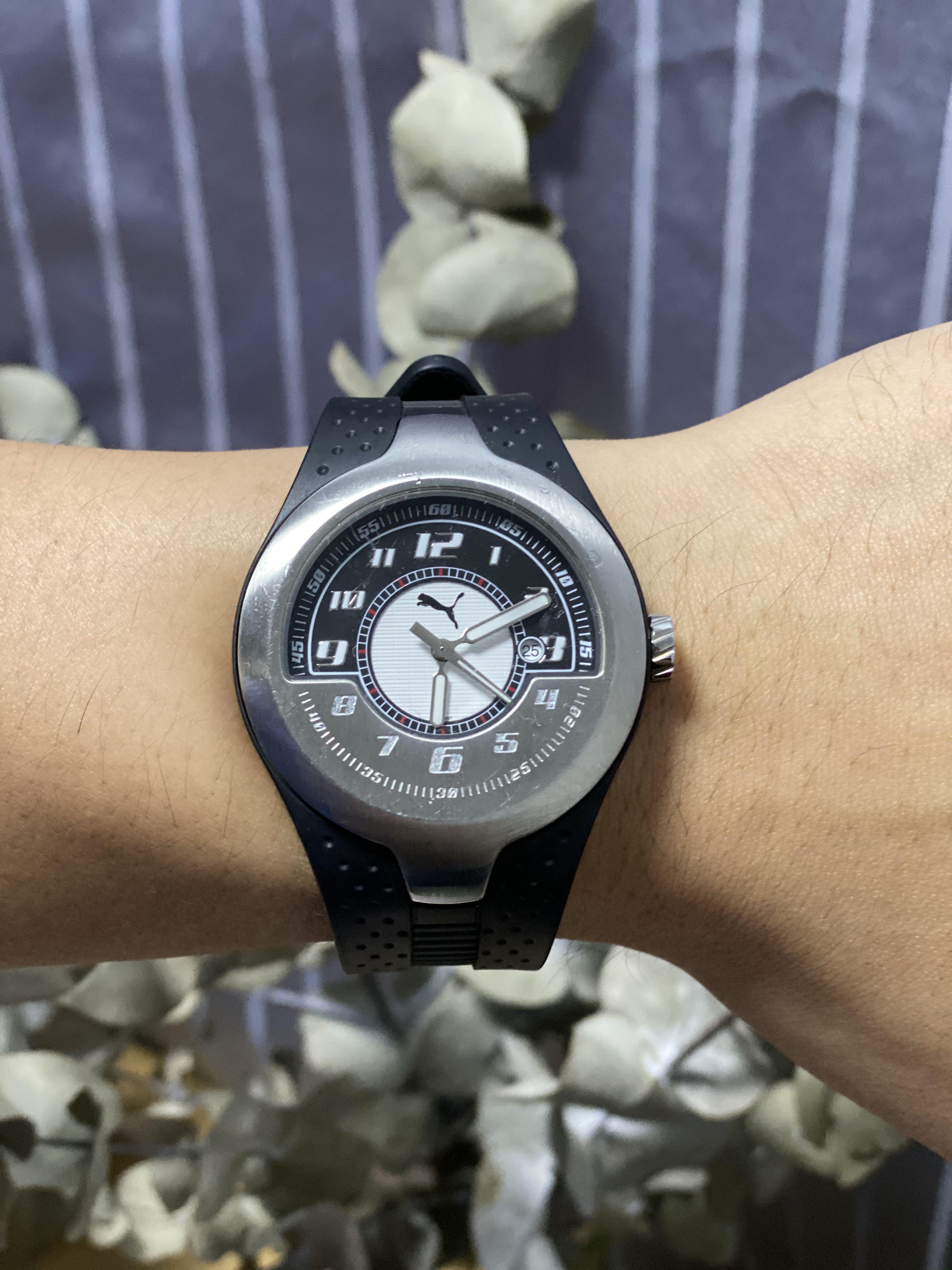 TO BLESS Puma Piston Black Silver Quartz Watch Mobile Phones