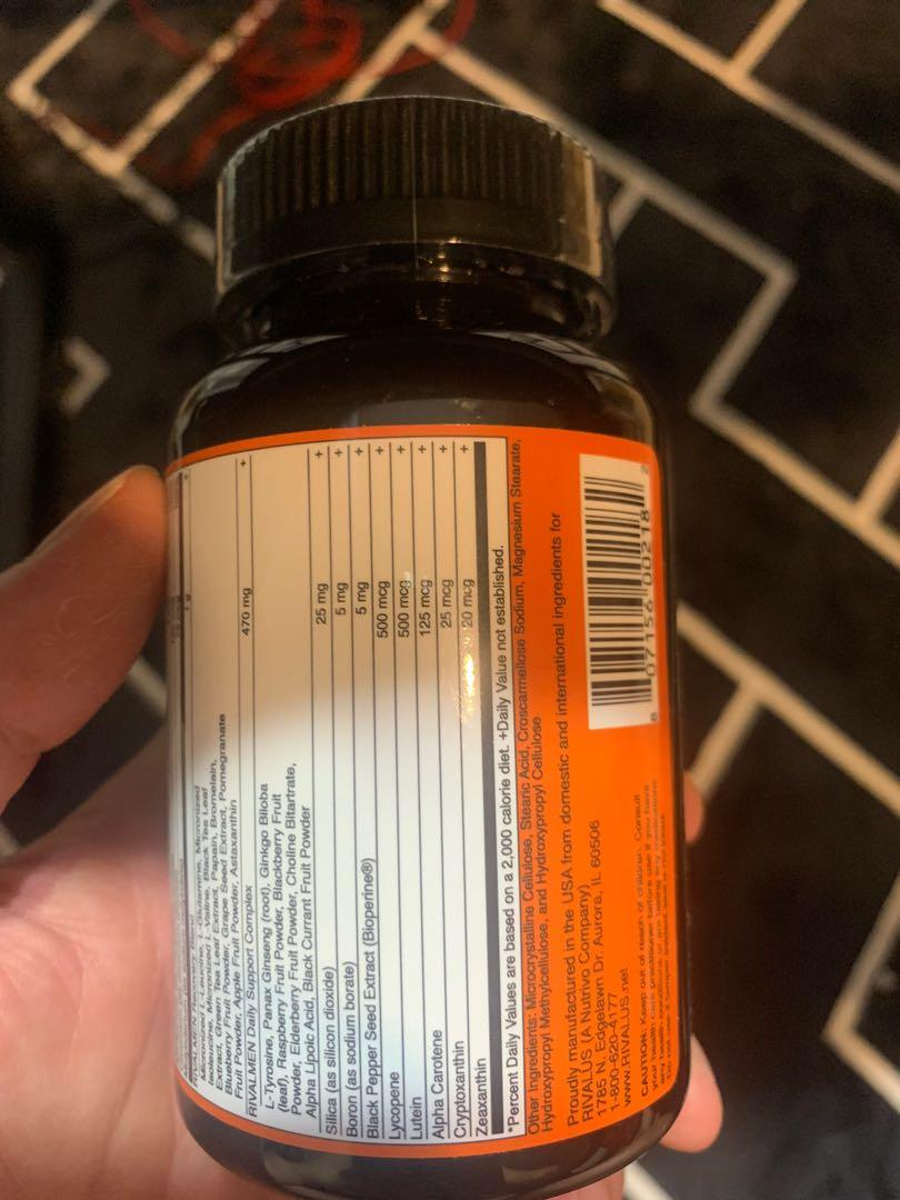 Rivalus Rivalmen Rivalus Rival Men Multivitamin, Health & Nutrition, Health Supplements ...