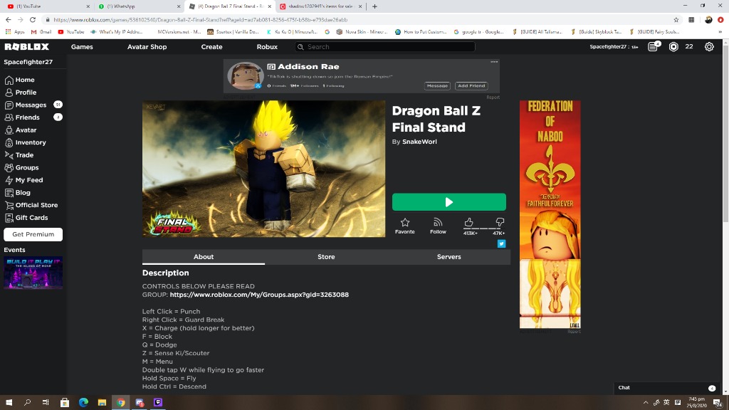 Roblox Dragon Ballz Final Stand Boosting Toys Games Video Gaming In Game Products On Carousell - roblox games dragon ball z final stand