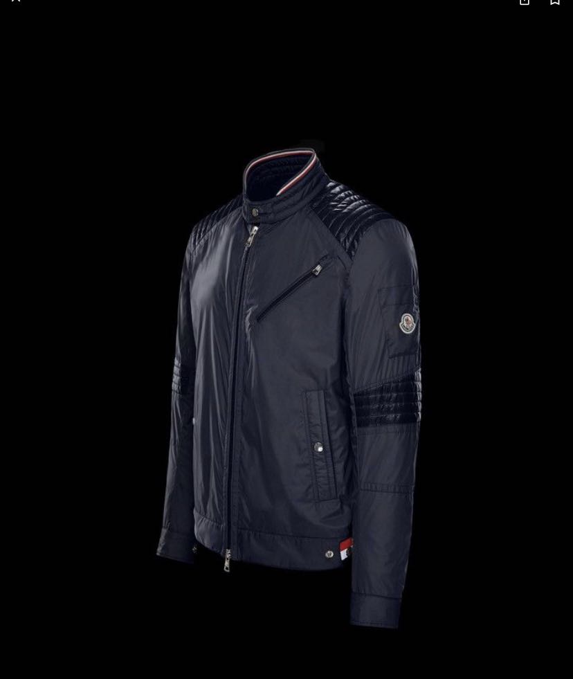 SALE BN Authentic Moncler Viau Men's Biker Jacket, Men's Fashion 
