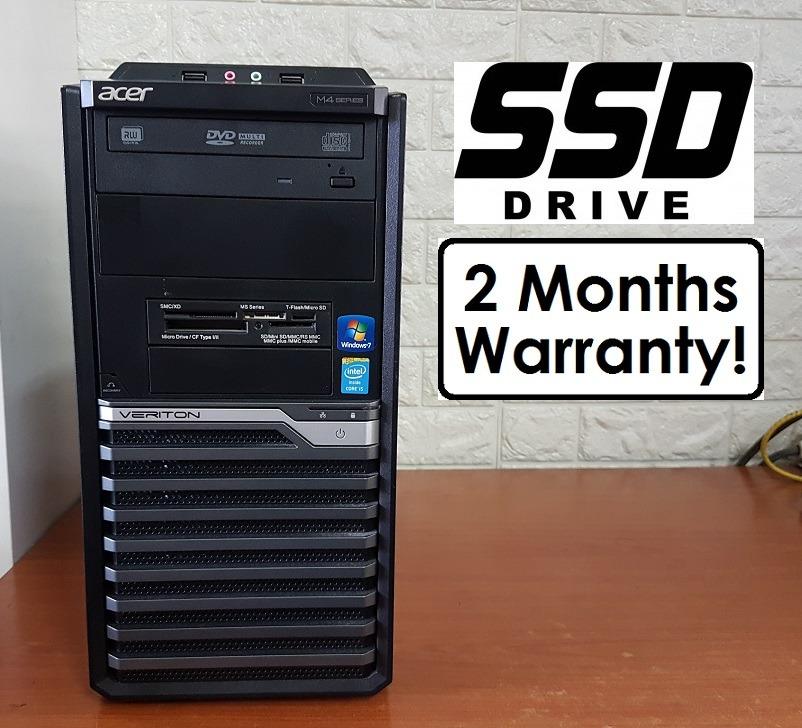 Speedy Ssd I5 Gen3 Cpu Acer Vm46g Mt 240gb Ssd 8gb Ram Core I5 Desktop Electronics Computers Desktops On Carousell