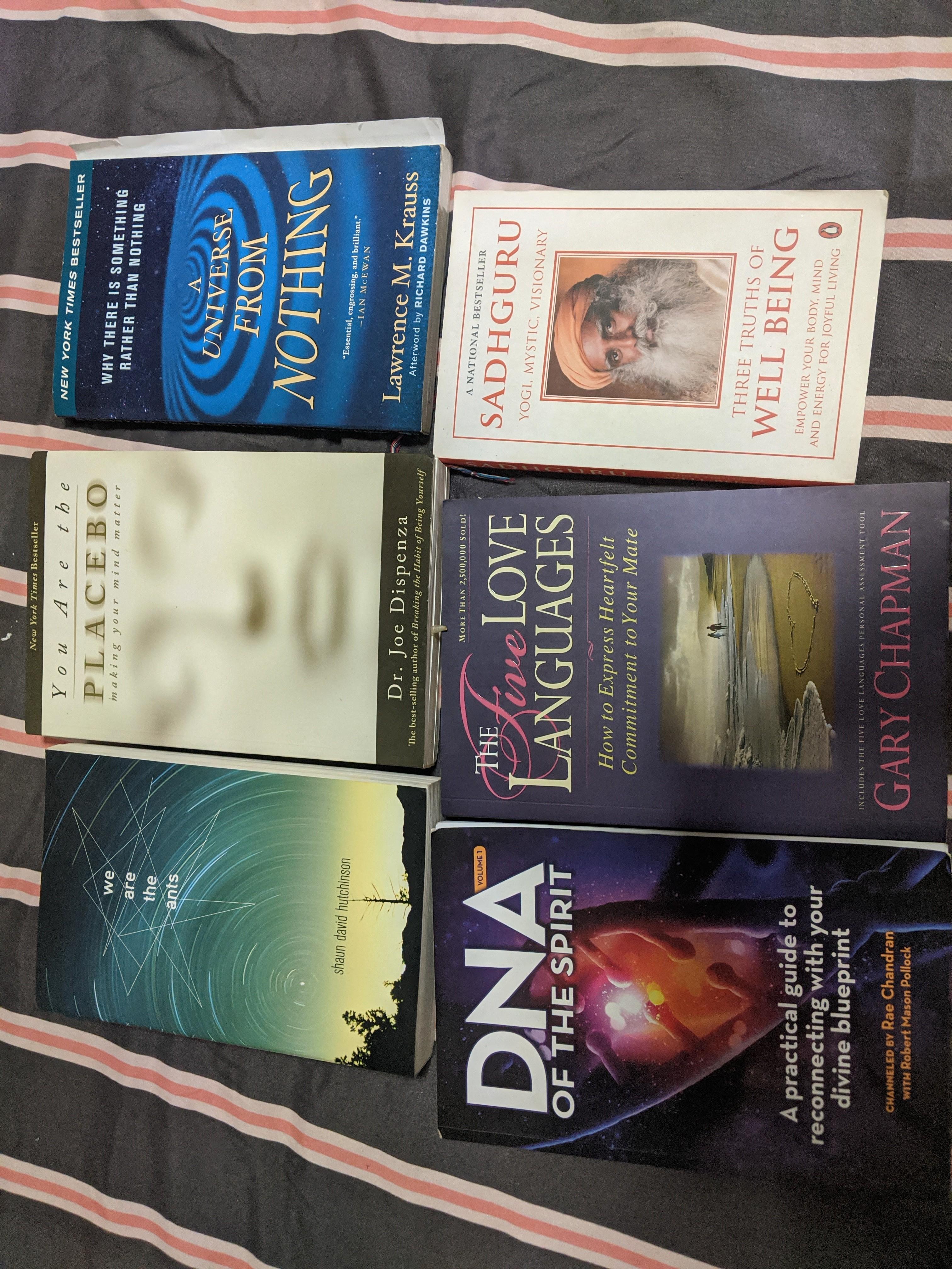 Spiritual And New Age Books Sadhguru Gary Chapman Dr Joe Dispenza Lawrence Krauss Etc Books Stationery Non Fiction On Carousell