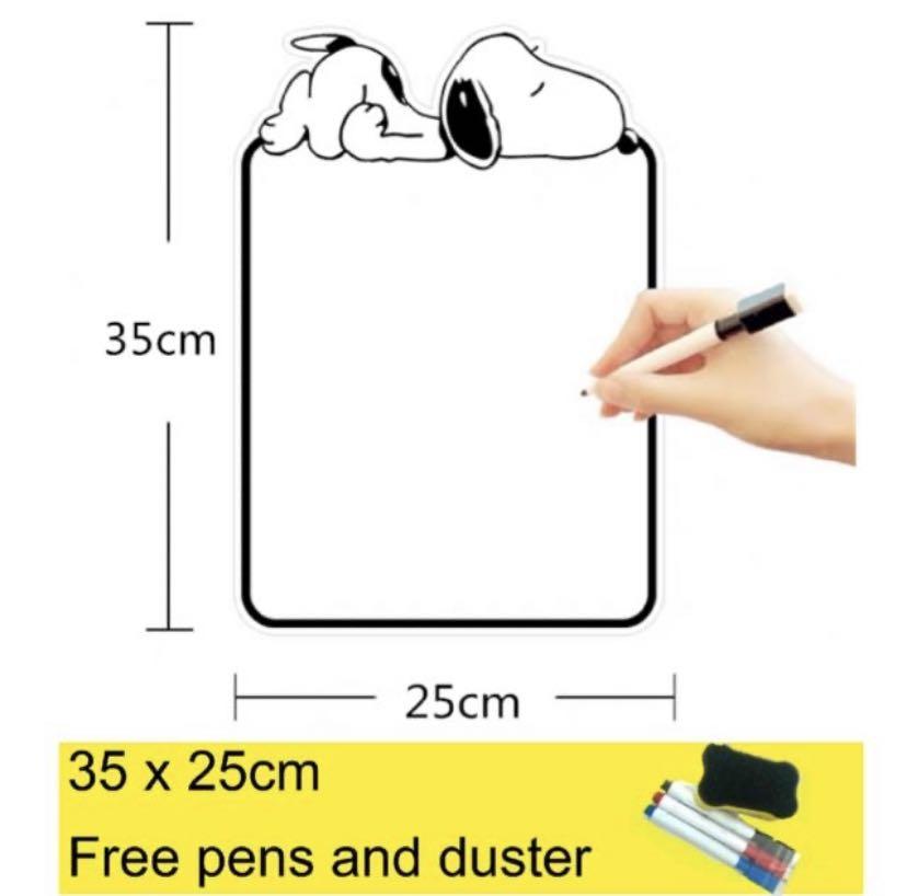 Fridge whiteboard for metal fridge, TV & Home