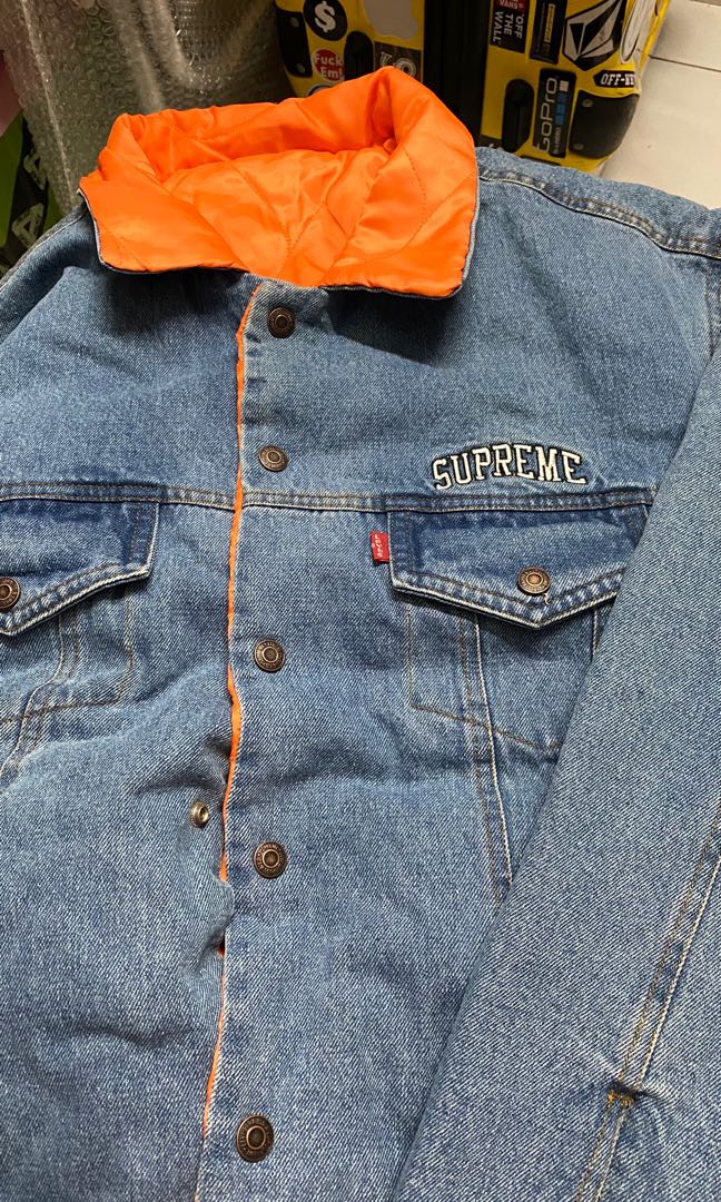 Supreme x Levis Quilted Reversible Trucker Jacket HK AAA Men s