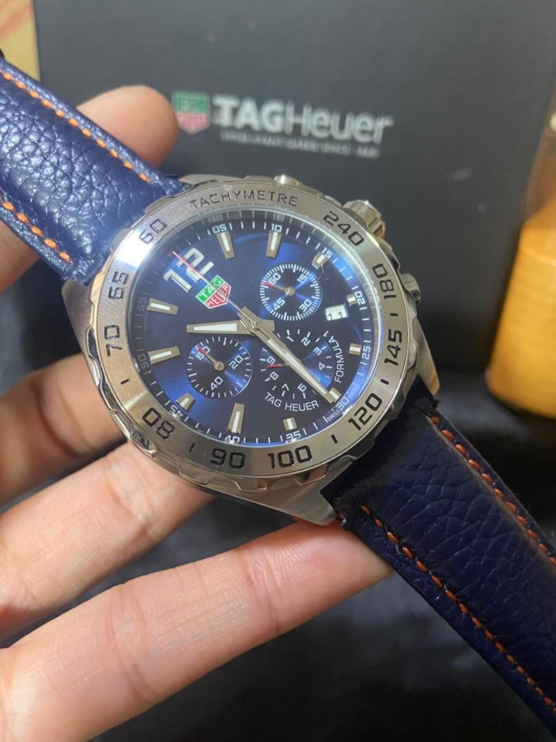 Tag Heuer Formula 1 Chronograph Blue Dial Men S Fashion Watches On Carousell