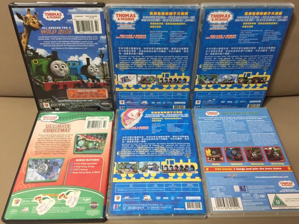Thomas DVD (6 discs), 興趣及遊戲, 書本 文具, 小朋友書- Carousell
