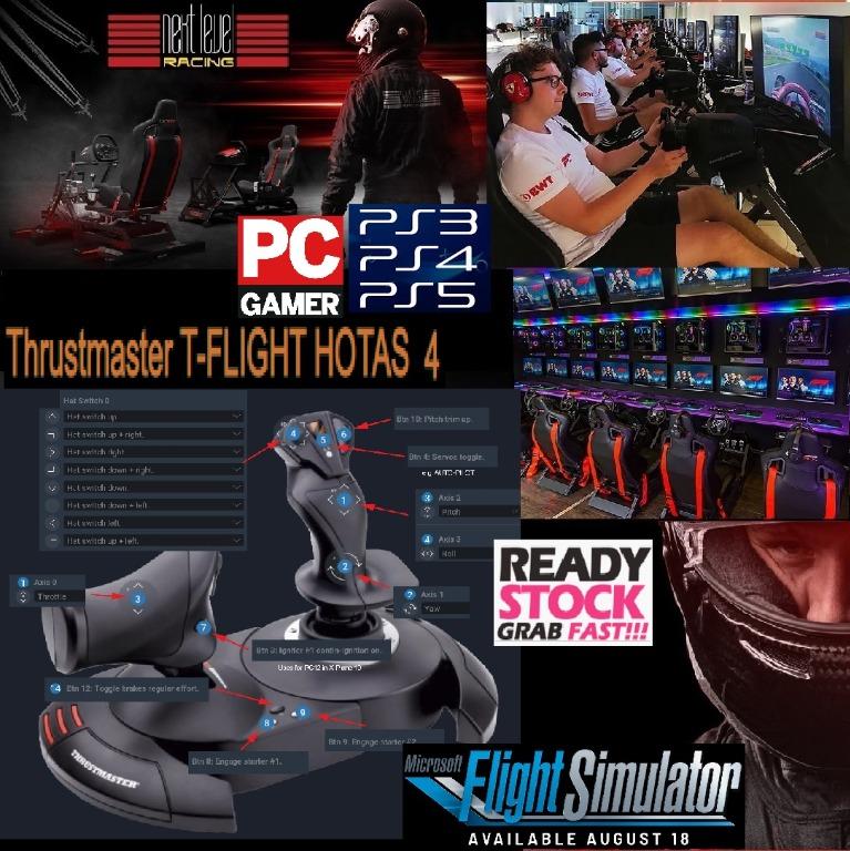 Thrustmaster T Flight Hotas 4 Flight Stick Pc Ps4 1y Tg Razer Blade Jimove 52v Dyu