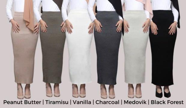charcoal grey pleated skirt long